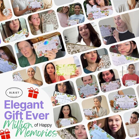 Shower Steamers Aromatherapy 8 Pack Gifts for Women, Birthday Christmas White El - Picture 5 of 8